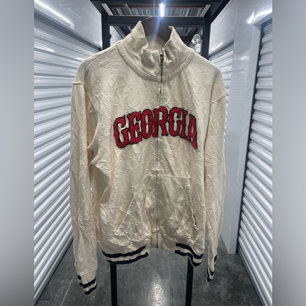 Pressbox Georgia Bulldogs zip up sweater XL 25 x 29